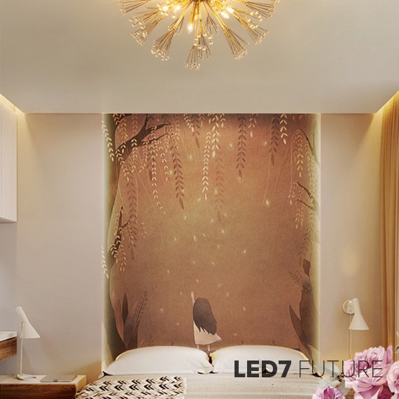Loft Industry Modern - Pure Flower Brass Ceiling